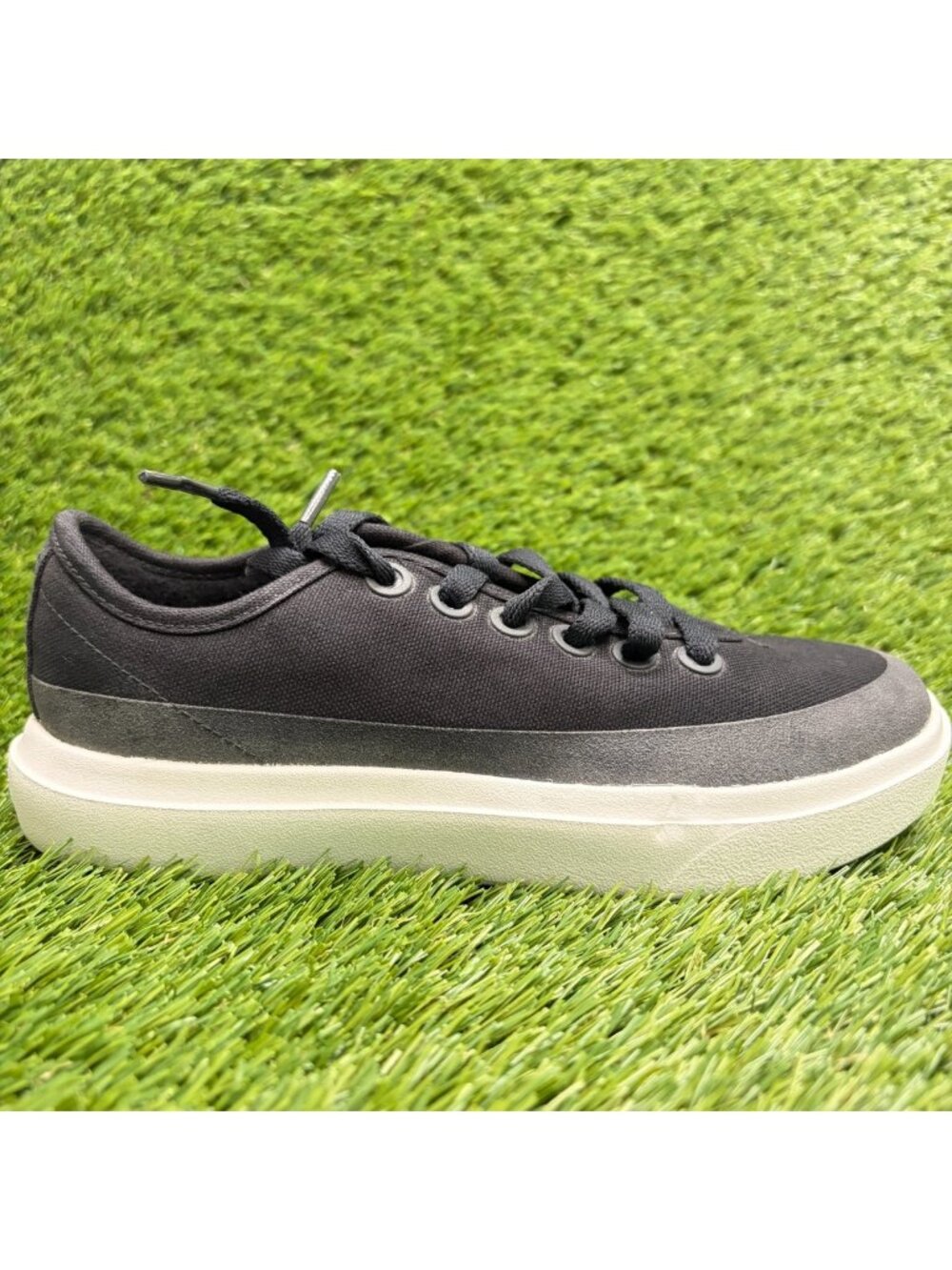 Allbirds Canvas Piper 2 Womens Size 5.5 Black Athletic Running Shoes Sneakers